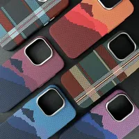 CHigh Quality Kevlar Carbon Fiber Magsafe Phone Case For IPhone 16 15 Pro 14 Pro Max 13 12 16 2025 Magnetic Wireless Charge Case