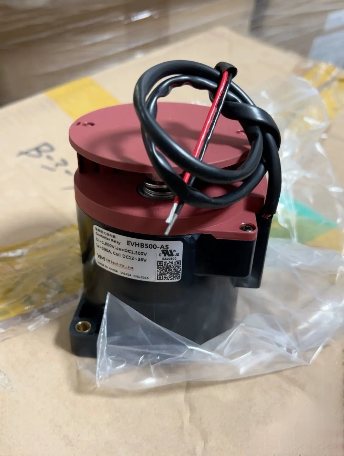 YM New Energy Relays Model EVHB500A-24S, DC24V Model EVHB500A-AS, DC12-36V In stock