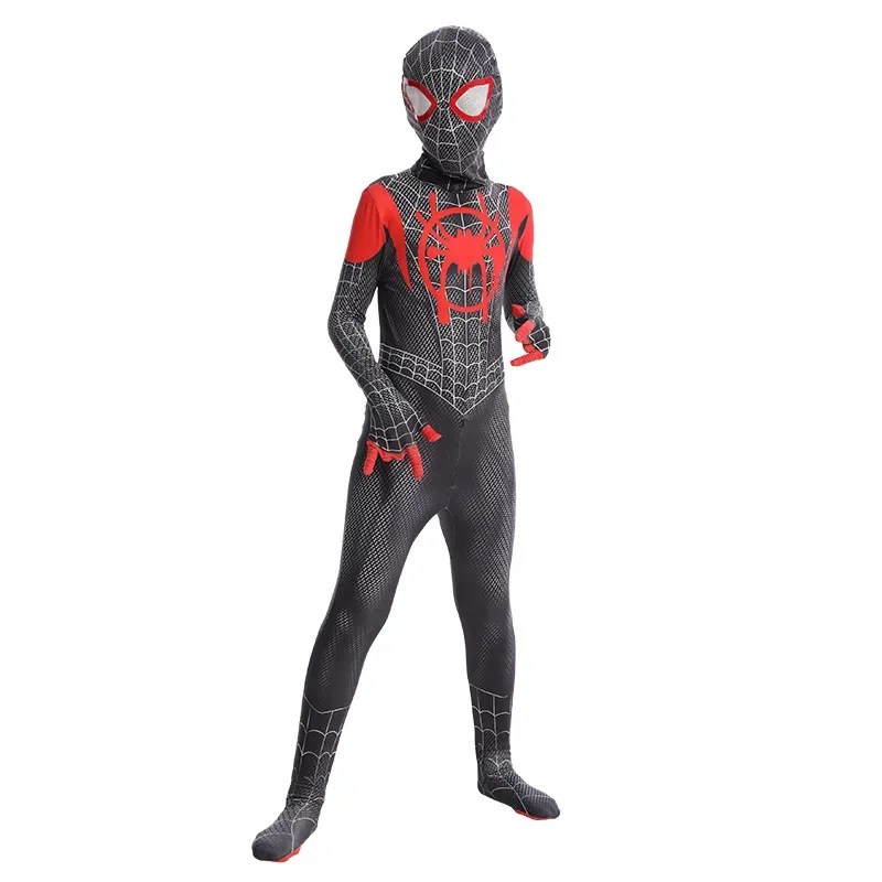 New  Cosplay Costume Bodysuit Zentai Halloween  Peter Parker Superhero Jumpsuit Set