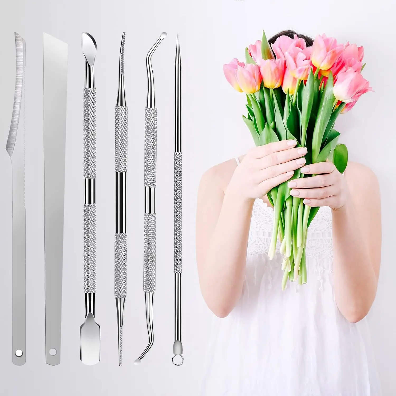 แฟ้มเล็บเท้าคุดและชุด Lifters,ไฟล์ปลอดภัย Pedicure เครื่องมือสําหรับเล็บ Treatment & Pain Relief, ภายใต้เล็บทําความสะอาด Pedicure เครื่องมือ