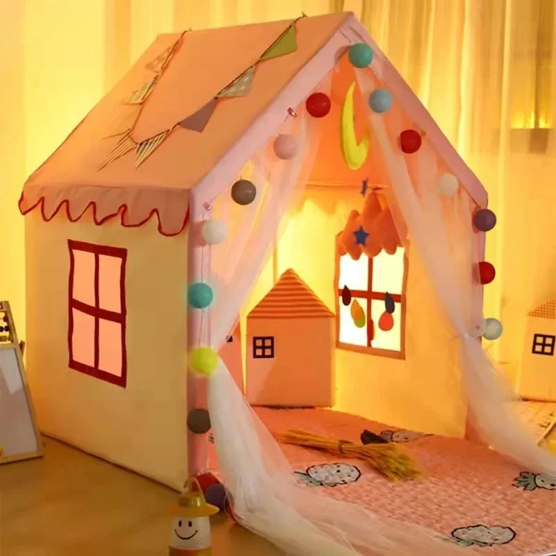 Casa de juegos portátil para bebés, tienda para niños, tienda tipi, tienda para niños, rosa, azul, casa de juegos para niños, juguete para interiores y exteriores, casa de princesa