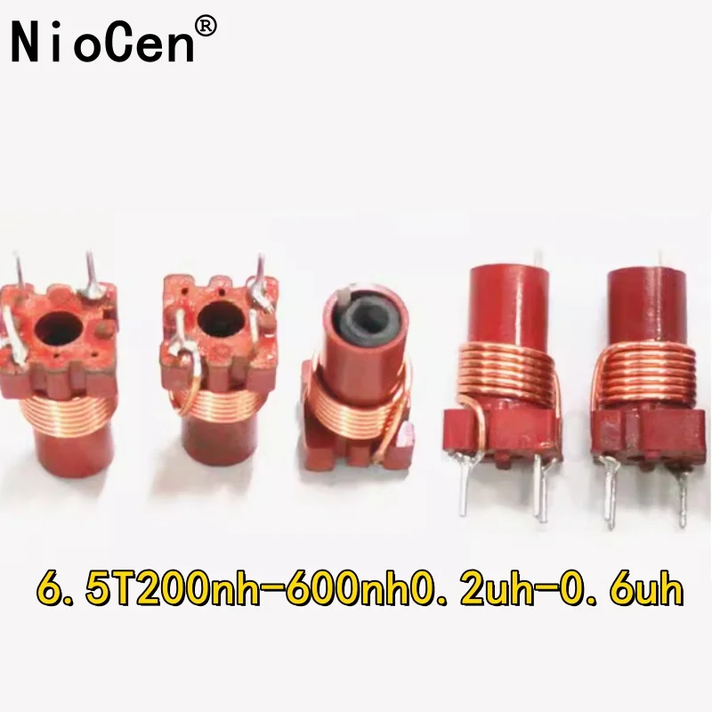 10pcs 6.5T200nh-600nh0.2uh-0.6uh Adjustable High-Frequency Ferrite Core Inductor High frequency winding inductance