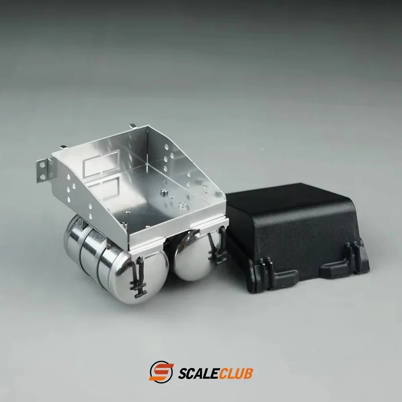 RC 1/14 Scaleclub Modell Batteriekasten Gastank für Tamiya Hydraulikbagger, Lader, Muldenkipper, für VOLVO Anhänger Kipper DIY-Teile – Detail 2