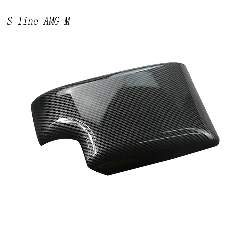 Car styling For BMW 3 Series E46 1998-2004 Carbon fiber Center Console Stowing Tidying Armrest box protect sticker cover Trim