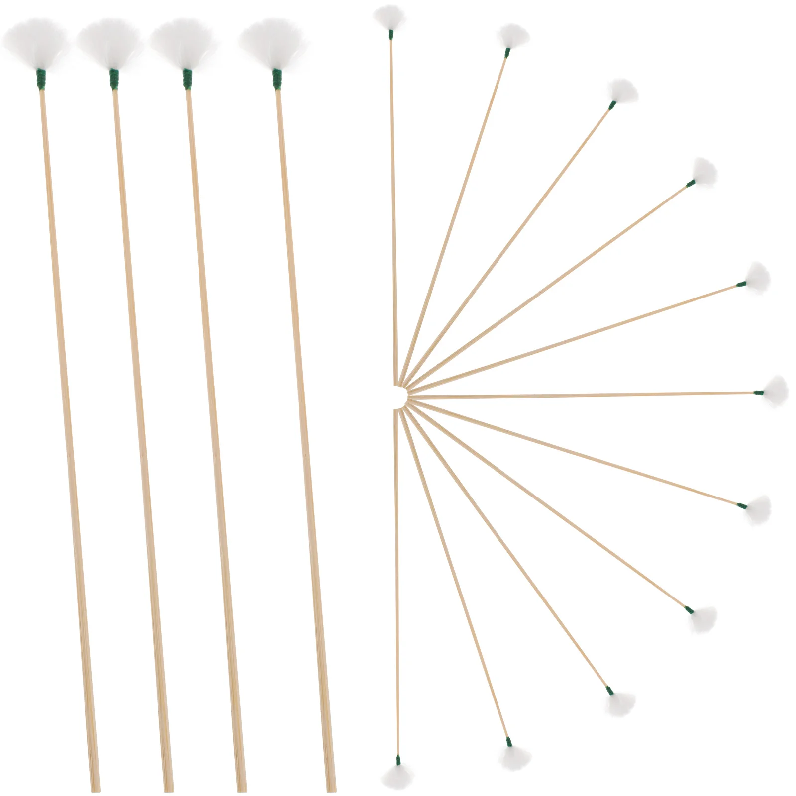 20 stks Oorreiniging Gereedschap Bamboe Gans Haar Wax Remover Lange Steel Hygiënische Wegwerp Oorsmeer Picker Massage Zorg Lichtgewicht