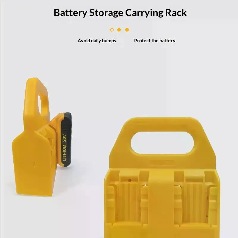 [MA]1PC Battery Holder Storage Rack For 18V 20V Li-ion Battery DCB203 DCB205, Wall Mount Battery Dock For Workbench[MA]