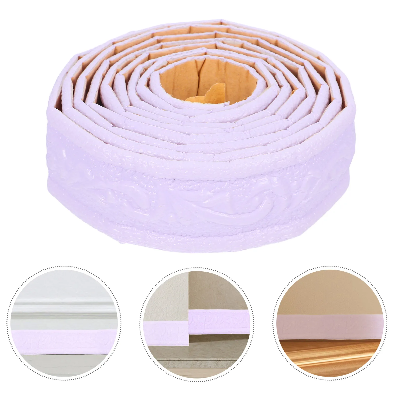 Moldagem de acabamento de parede de espuma 3D, bastão de casca autoadesivo, linha de rodapé de teto flexível, proteção de canto, fácil instalação