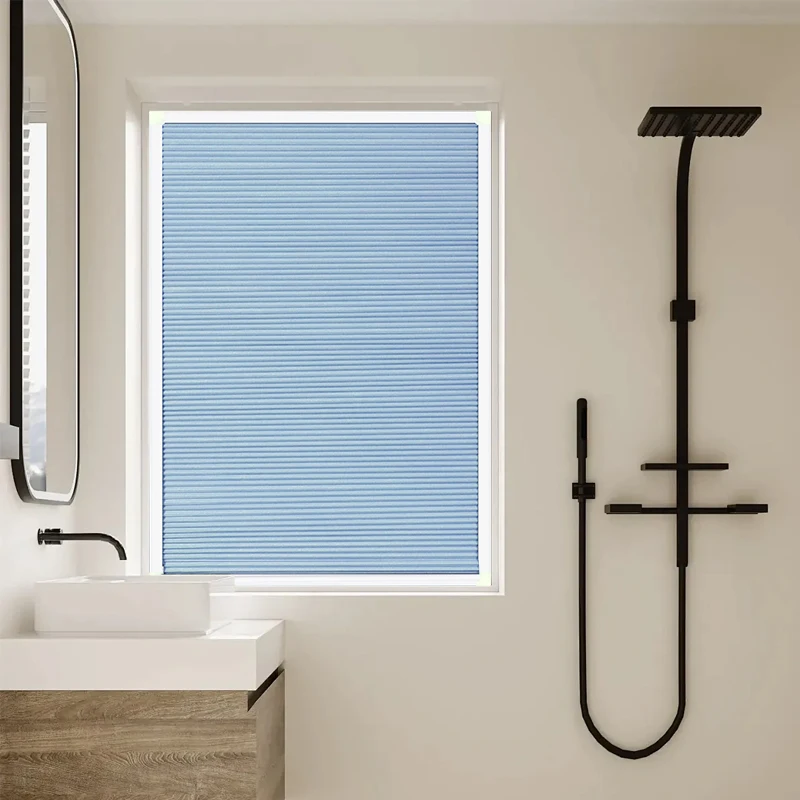 Built-In Honeycomb Blinds Cellular Shades for Window Coverings No-Drilling Required UV Sunlight Protection Privacy Shutters