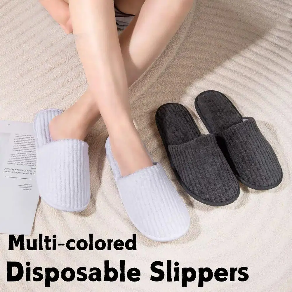 1 زوج مغلق تو عدم الانزلاق فندق النعال عالية الجودة فندق نعال حمام المتاح تنفس المحمولة عدم الانزلاق النعال