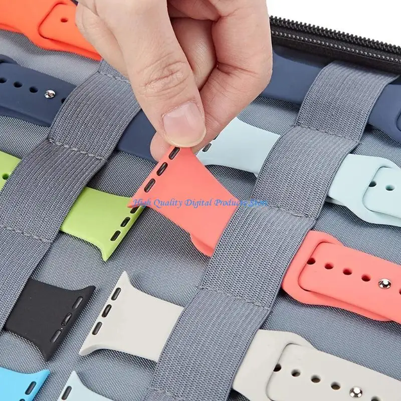 U2JE Bands Storage Bag Box Travel Strap Carrying for Case for Apple-W