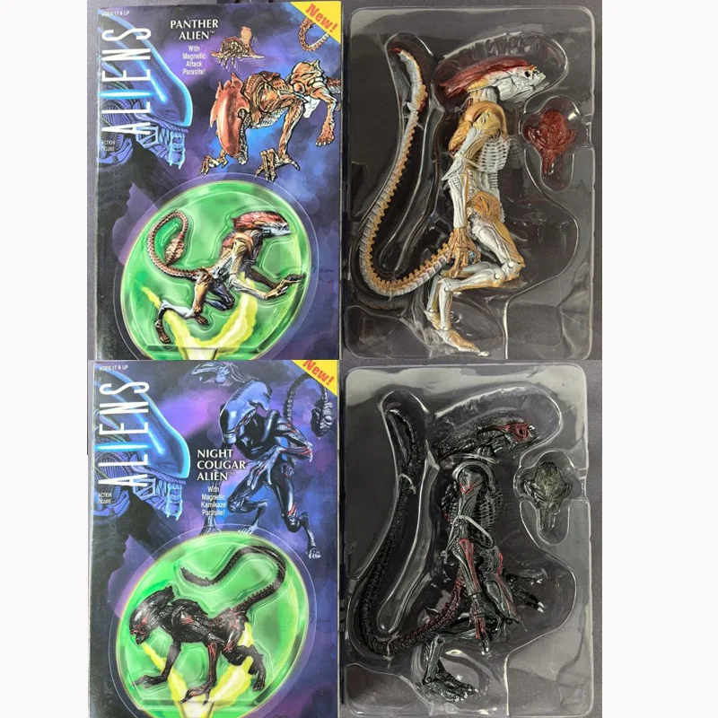 

Neca Aliens Action Figure Night Cougar Alien Panther Alien Figures Romulus Movie With Magnetic Attack Kamikaze Parasite Toy Gift