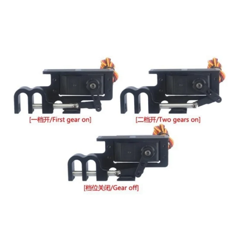 Two-stage Servo Quick Release Hook for Multi-rotor UAV Airdrop RC Servo Double Launch Drone Drop Release 25T 7075 Aluminum Arm
