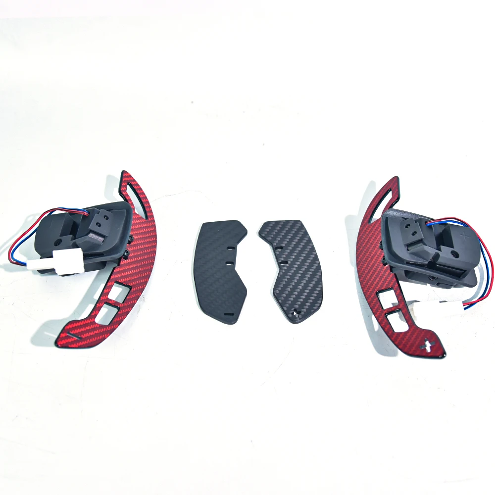 Newly Upgraded Red Carbon Fiber Magnetic Shift Paddles Enhance Driving Experience Suitable For Honda Accord 10Th Generation