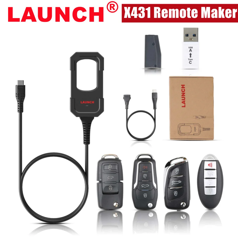 Launch X431 Key Programmer Remote Maker support 8A 8C 8E 4C 4D 4E 48 Suprt Chip used with X431 IMMO Elte IMMO Plus PAD V PAD VII