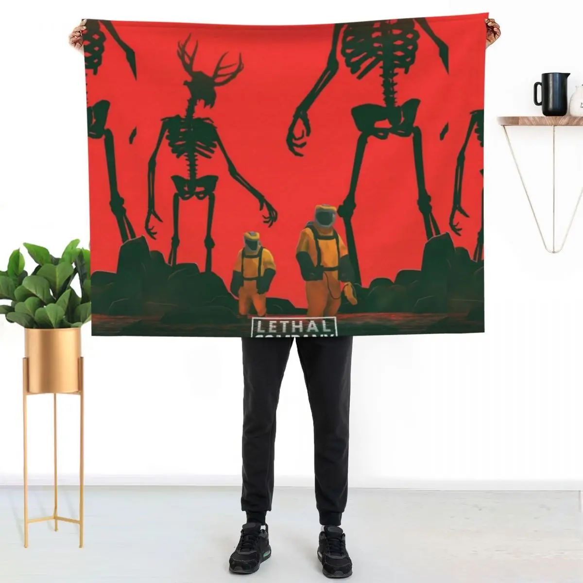 Lethal Company Throw Blanket couch cozy soft plush fuzzy picnic outdoor blanket