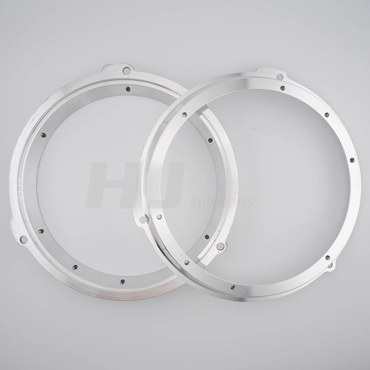 2pcs Car 6.5 Inch Speaker Pad Mount Adapter Socket Ring Mat Aluminum 6.5