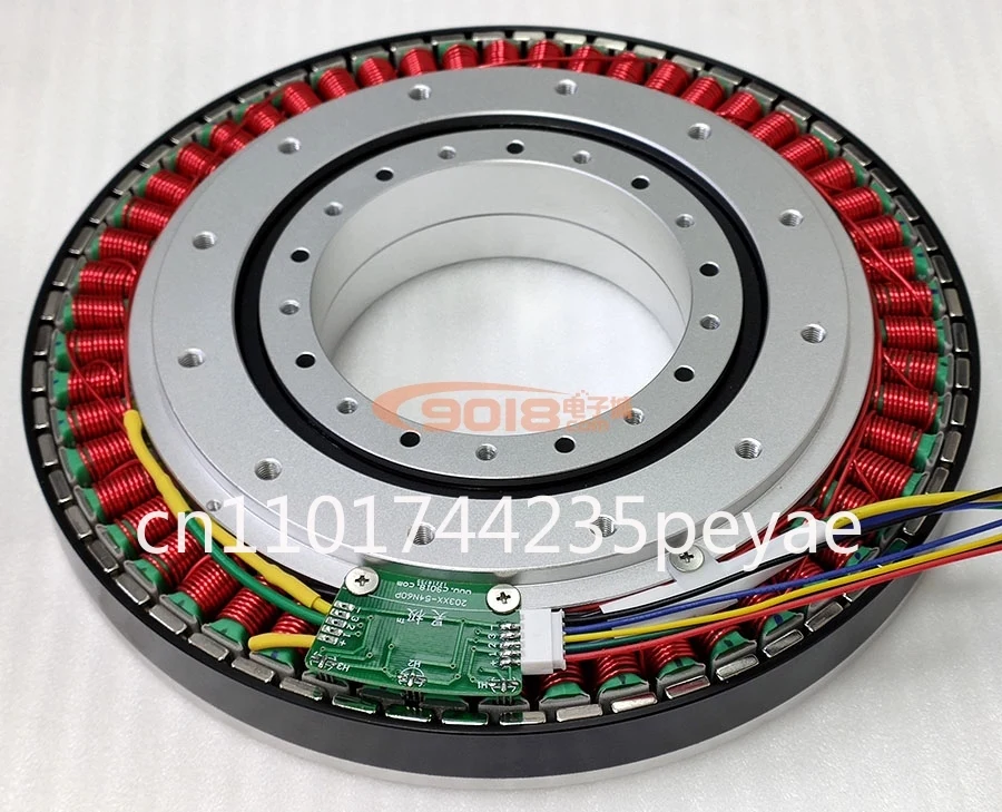 

20310 бесщеточный двигатель постоянного тока с постоянным магнитом, полый вал, ультратонкий и низкоскоростной двигатель с большим полым крутящим моментом, 10 Нм