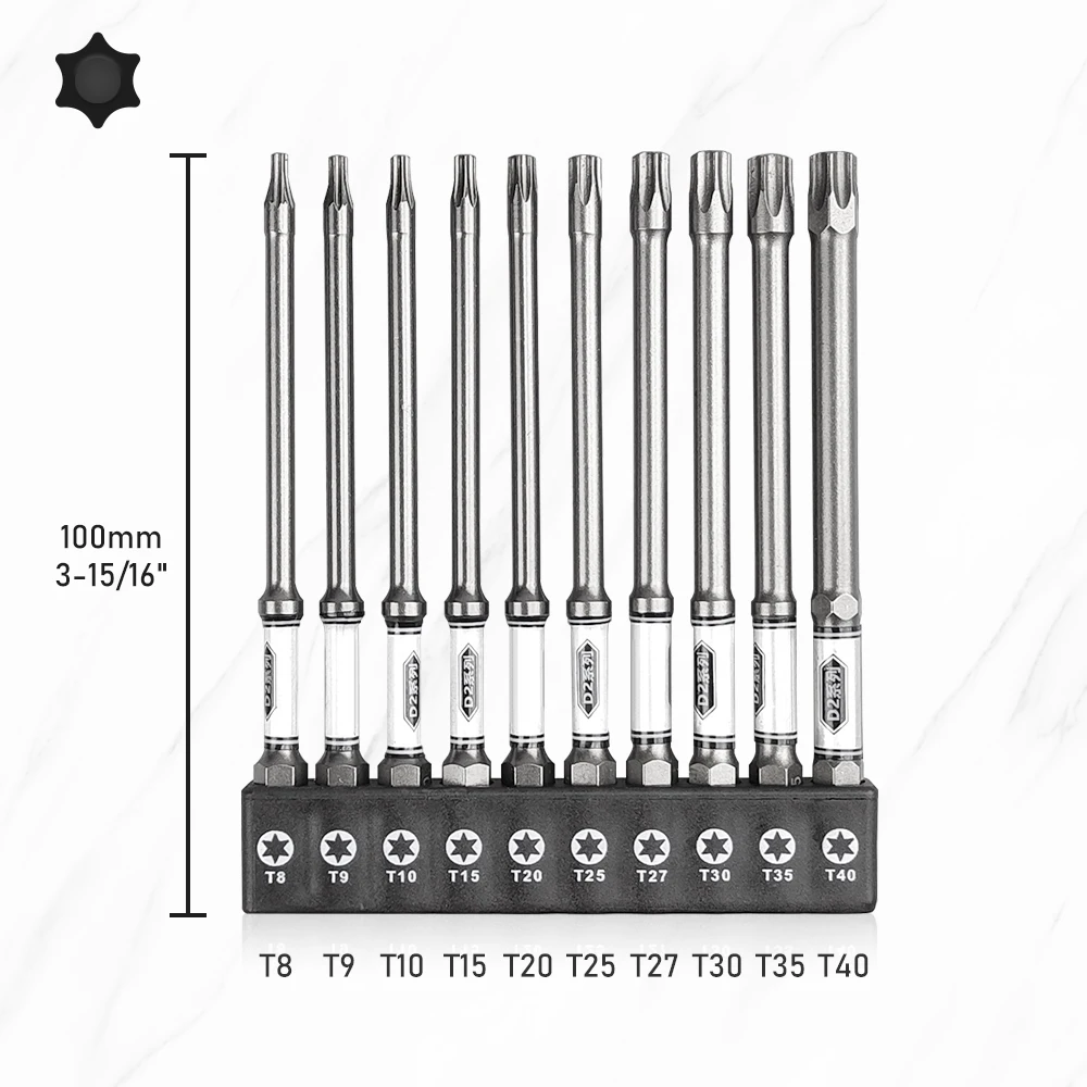 10 stücke 50/100mm Hex Schraubendreher Bit Set Sechskant Kopf 1/4'' Schaft Magnetische Elektrische Bohrer Schraubendreher Bit hand Reparatur Werkzeuge – Detail 8
