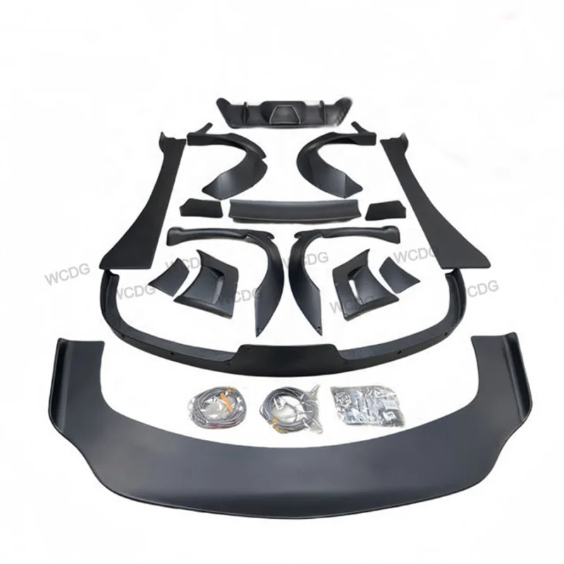 طراز FRP LB لسيارة فيراري F430، عجلة حاجز الشفة الأمامية، قوس الناشر الخلفي، مجموعة هيكل السيارة #2