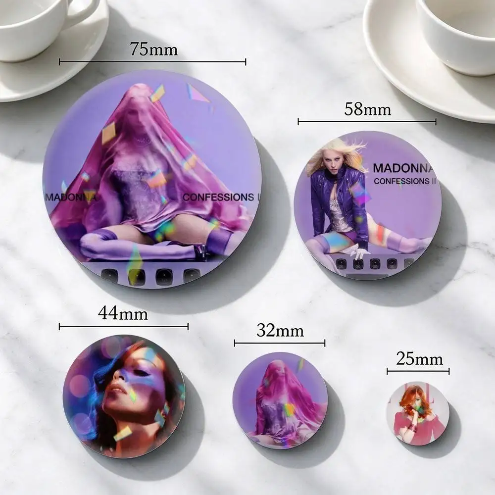 Madonn Confessions II Art 2026  25 32 44 58 75mm Badges Personalized Round Brooches Pins Accessory Gift