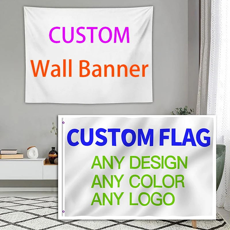 تخصيص تزيين الأعلام واللافتات طباعة تصميم الشعار الخاص بك مع نص مشرق وملون تصميم إعلاني خارجي مجاني #1