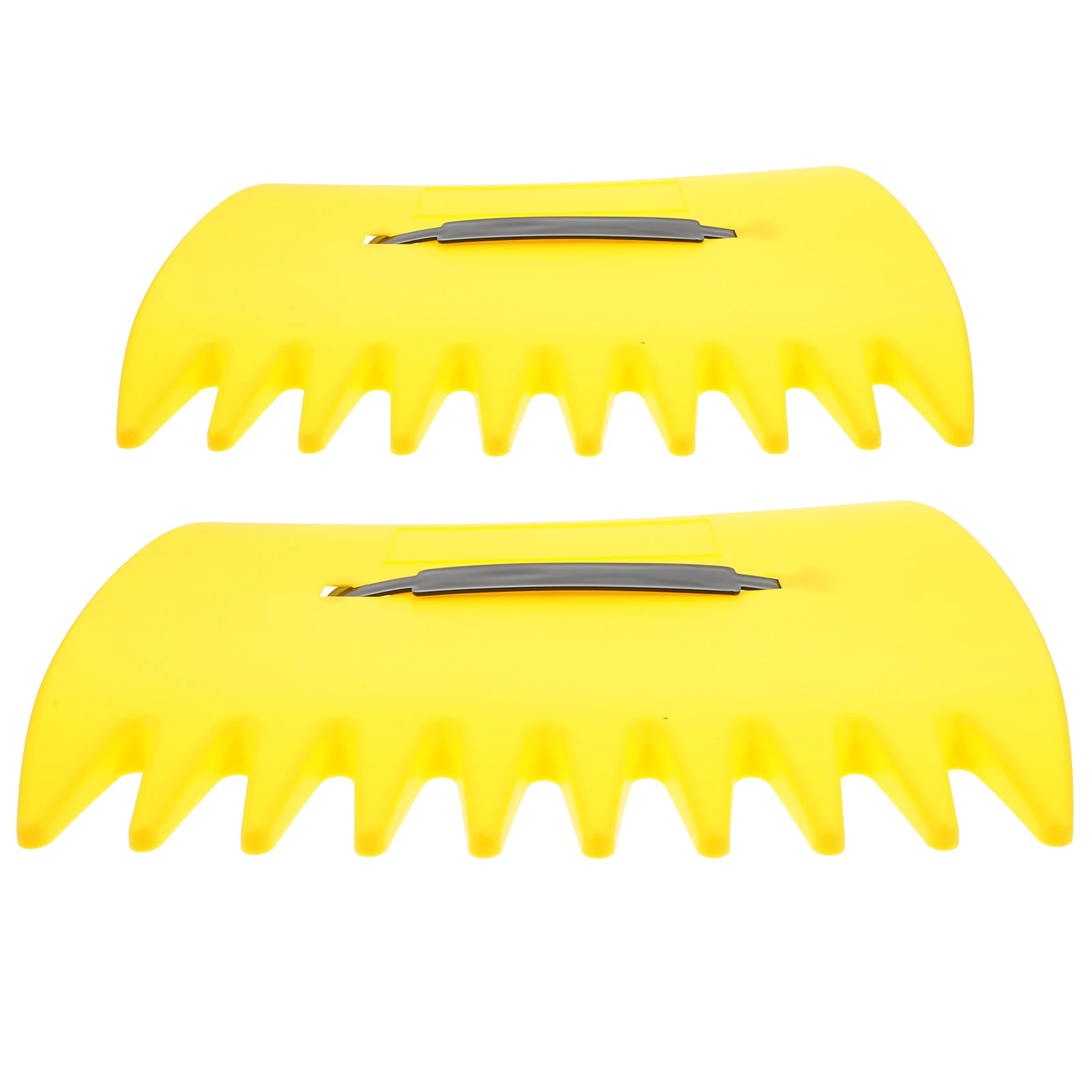 

2pcs Heavy Duty Leaf Rake Garden Tool Ergonomic Handle Strong Clamping Power for Lawn Grass Collection Yard Cleanup for Leaves