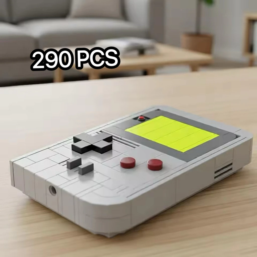 Mini Handheld-Spielekonsole Bauklötze-Set Retro-Controller-Maschine Ideen-Bausteine Modell-Spielzeug DIY Kinder Geburtstagsgeschenk