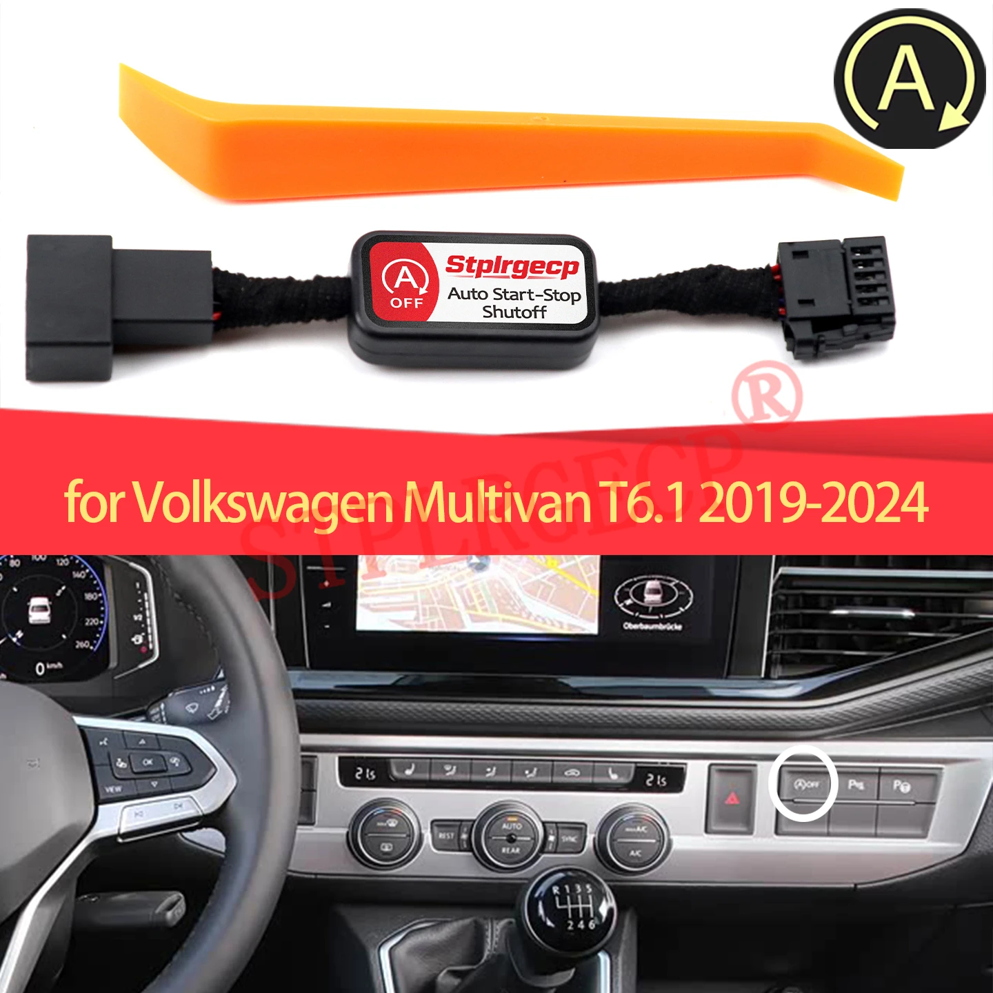 For Volkswagen Multivan T6.1 2019-2024 Start Stop Engine System Eliminator Device Control Sensor Plug Stop Canceller Wire
