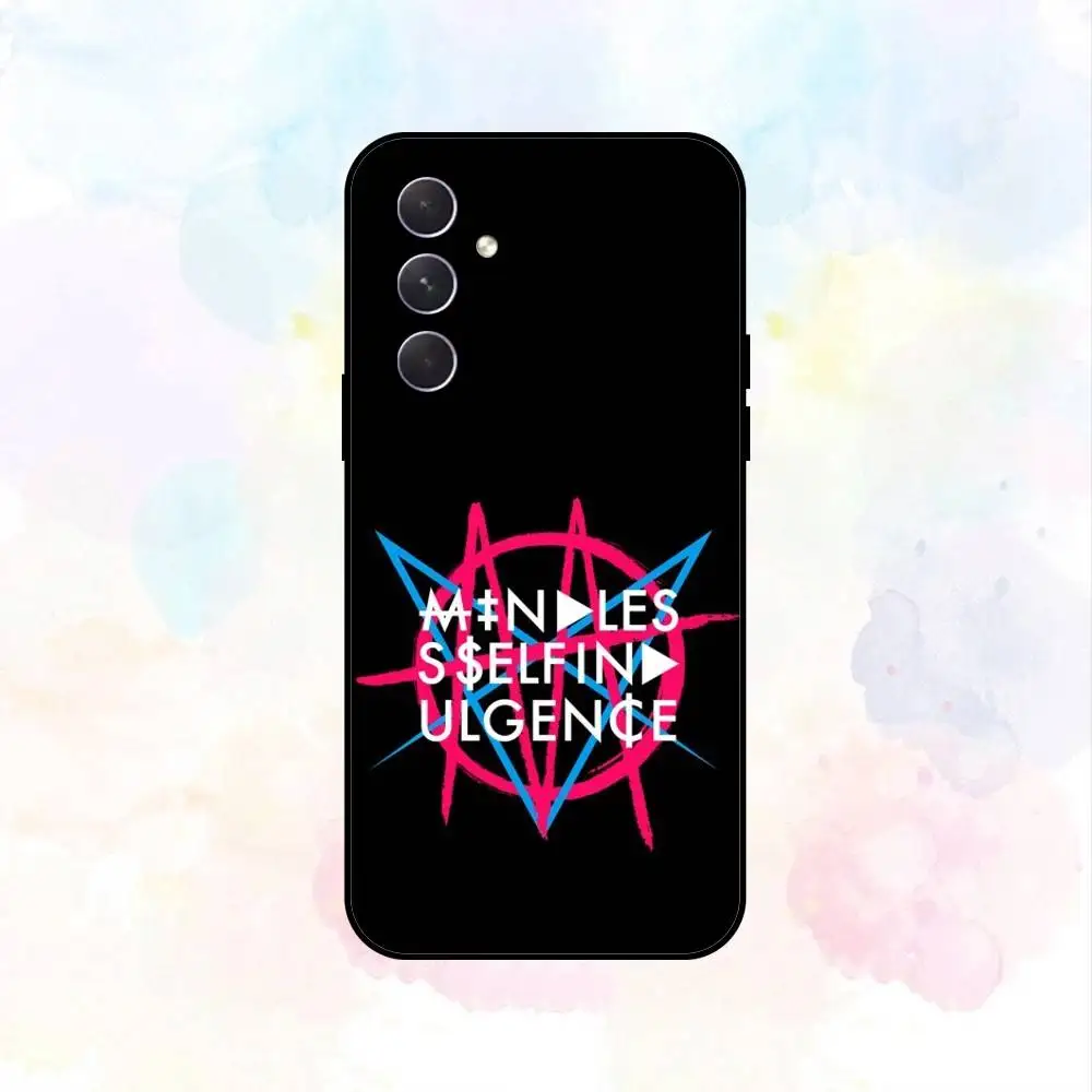 M-Mindless S-Self Indulgence    Phone Case For Samsung Galaxy A73,A72,A71,A70,A53,A52,A51,Others Soft Black Shell