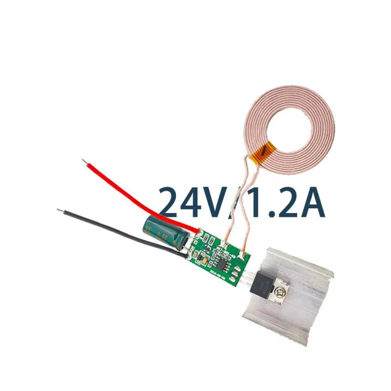 

Custom.24v high voltage wireless charging transmitter receiver module 24V battery coil wire induction wireless charging