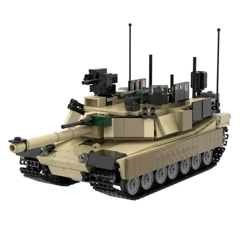 Moc Bouwstenen Militair Model M1 Gevechtstank Technische Bakstenen DIY Assemblage Constructie Speelgoed Voor Kinderen Vakantiecadeaus