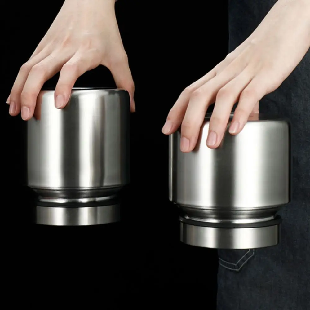 Moisture-Proof Stainless Steel Tea Canister Seal Lid Airtight Coffee Bean Storage Canister Shatter-resistant Tea Container Sugar