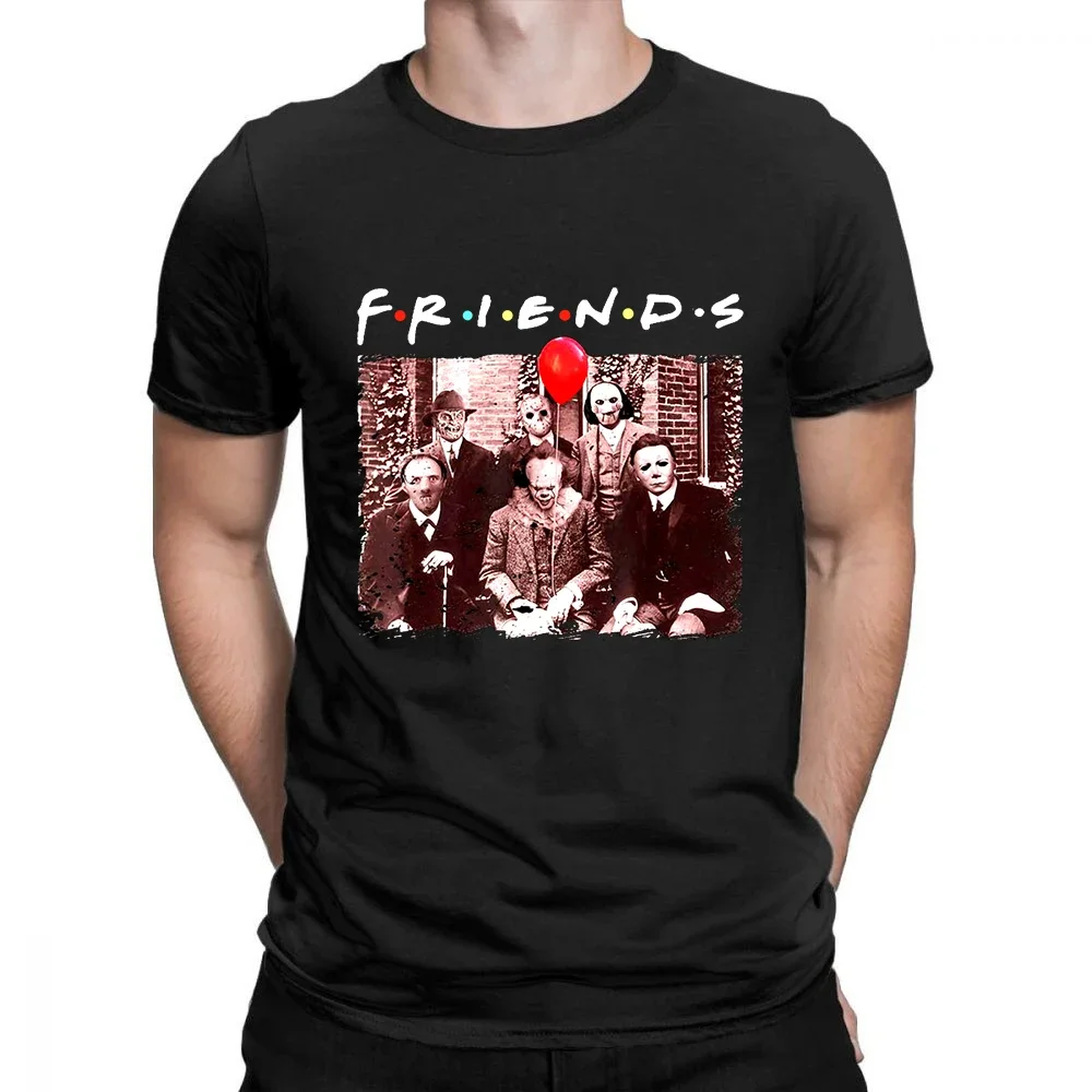 

Punk Horror friends T-Shirt Men O Neck cool summer T Shirts Short Sleeve Tees fashion Tops