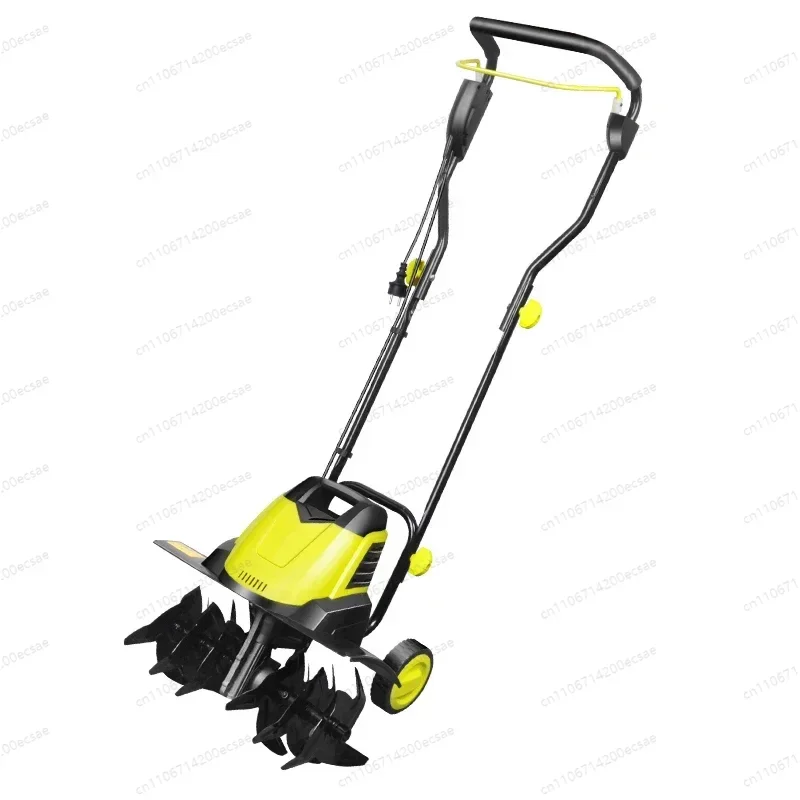 Electric Scarifier Multifunctional Plow Machine Small Garden Rotary Tiller Household Weeding Digging Soil Plowing Bulldozer 220V