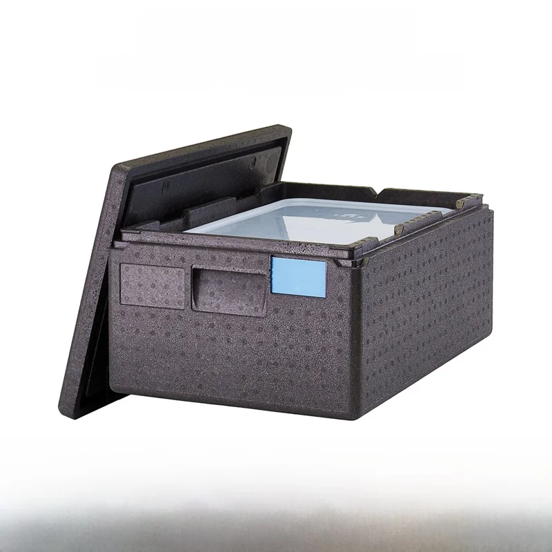

Commercial Grade Food Insulated Box Meal Delivery Cold Storage Foam Container Black Cambro Portable Picnic Lunch Box