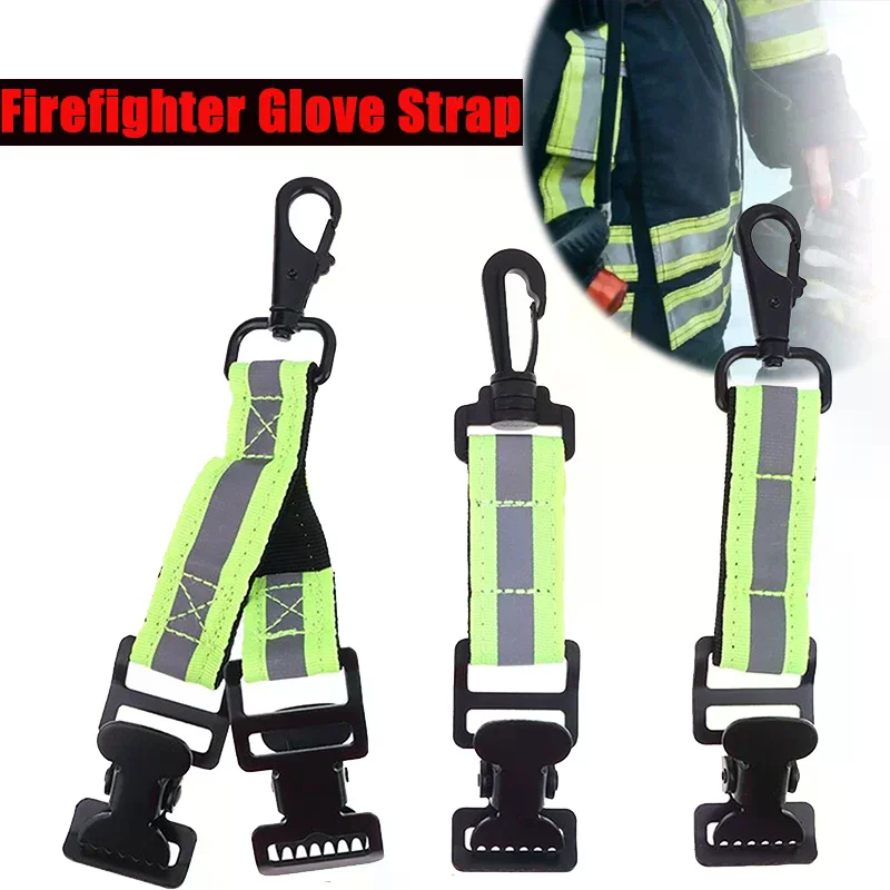 Glove Clips Firefighter Glove Strap Universal Gloves Holder With 1/ 2 Clip For Hanging Gloves Tool Bags Keeper Glove Clamp