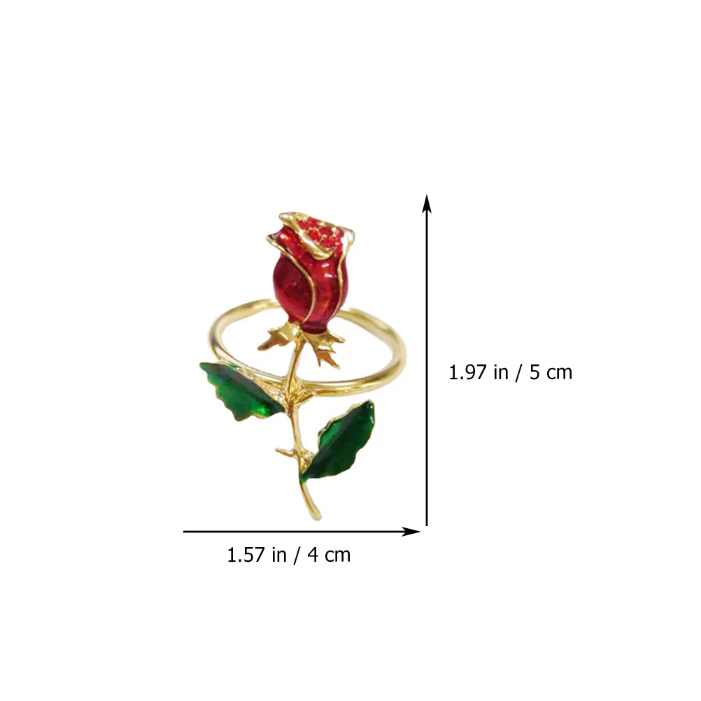 

4 Pcs Napkin Ring Napkins Decorative Buckle Table Pretty Rings Circle Creative Holder Wedding