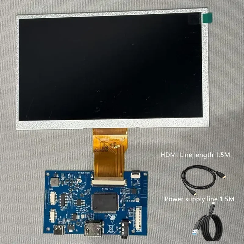 Single 6-Bit 40- LVDS To RGB 50-Pin Adapter Board Universal Interface For 7-, 8-, And 10.1-Inch Displays
