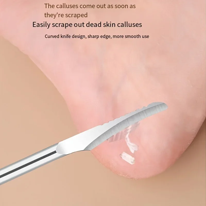 مجموعة احترافية للعناية بالأظافر - مقص بشرة من الفولاذ المقاوم للصدأ، مقص مائل، سكاكين باديكير، أداة دفع الجلد الميت، أدوات مانيكير