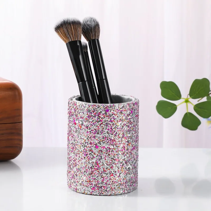

Makeup Eyebrow Pencil Storage Box Desktop Dressing Table Makeup Container Dustproof Makeup Brush Store Bucket Cosmetics Storage