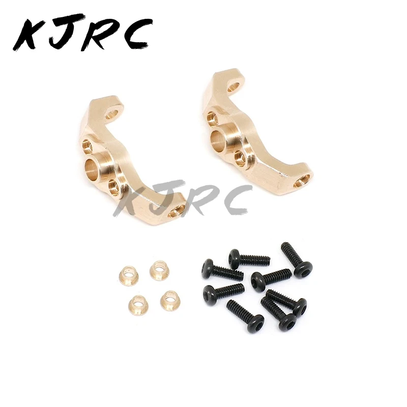 

2pcs Brass Caster Blocks C-Hub Carrier 9733 for TRX4M TRX-4M 1/18 RC Crawler Car Upgrade Parts Accessories