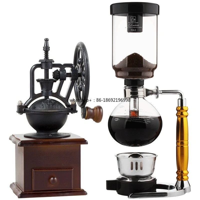 Siphon Pot Coffee Pot Siphon Brewing Coffee Machine Set Household Glass Hand Brewing Coffee Utensils