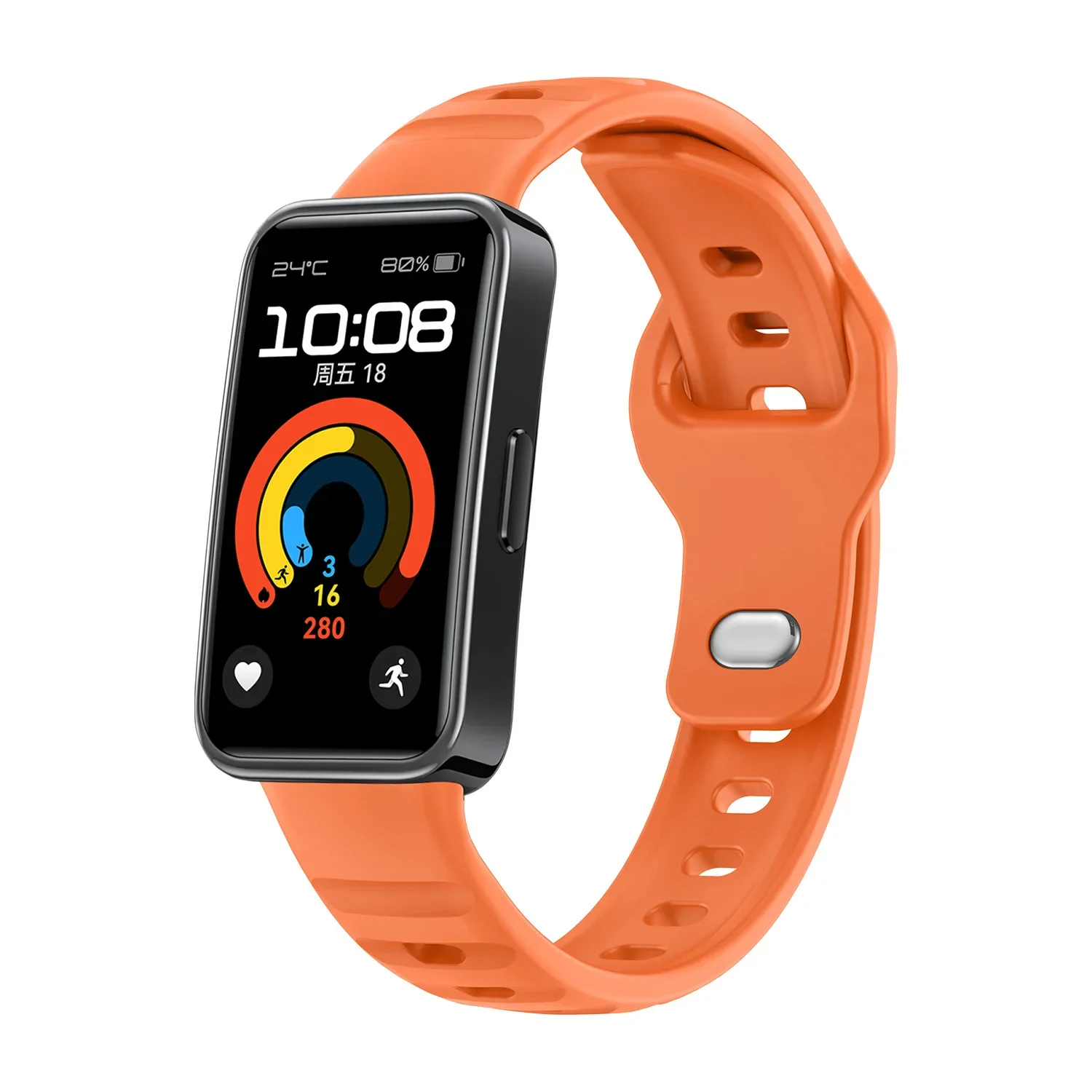 Silicone Watch Strap with Reverse Buckle Suit for Huawei Watch Band 8/9/10 Universal Silicone Strap