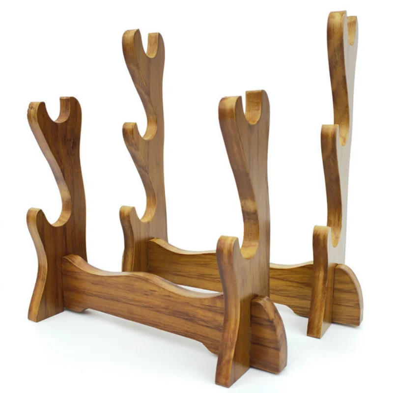 Soporte Katana soporte espada de madera estante de almacenamiento soporte exhibición tamaño Real japonés Katana Samurai Sabre decoración de la casa