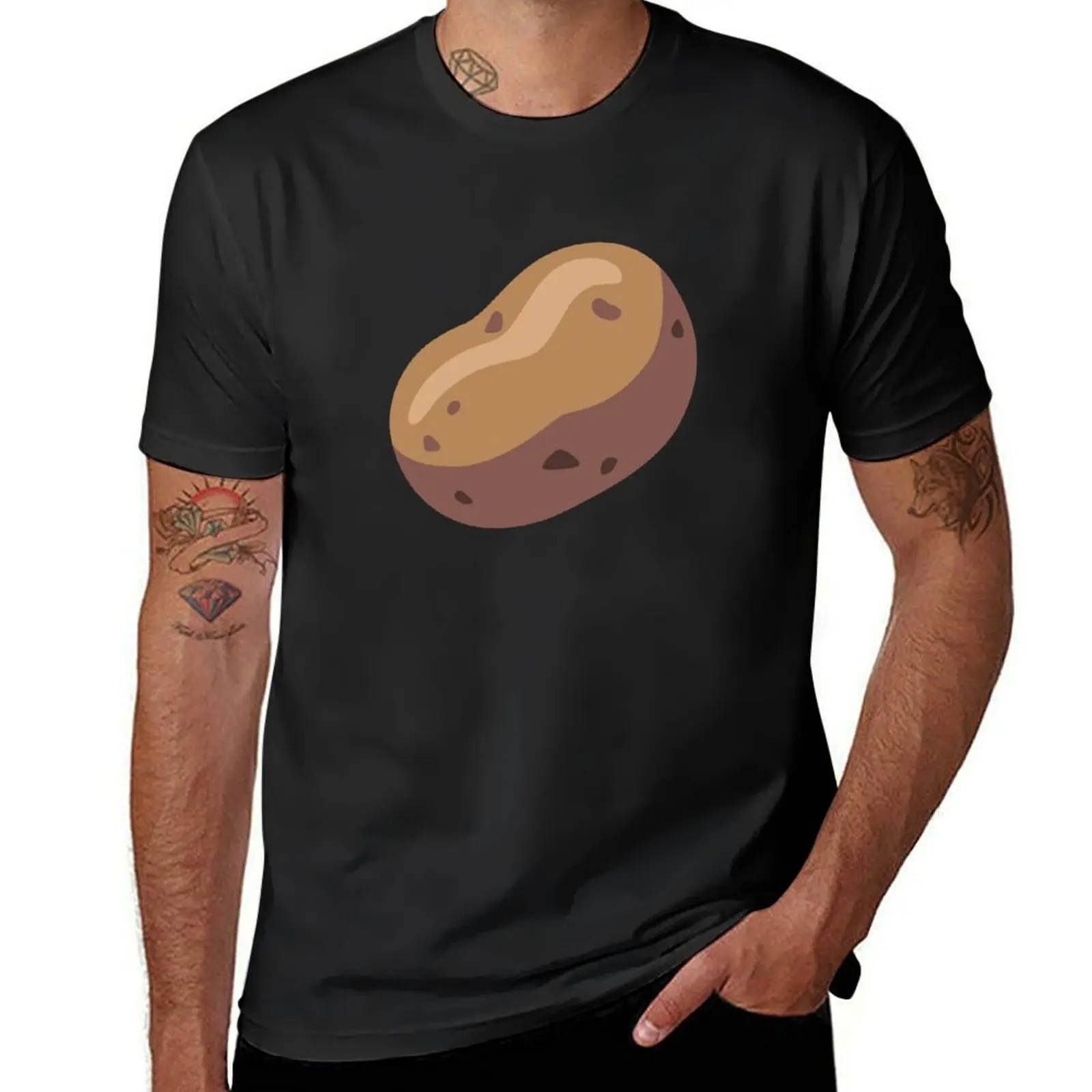 Potato Idaho Potato Baked Potato T-Shirt summer top graphics mens tall t shirts