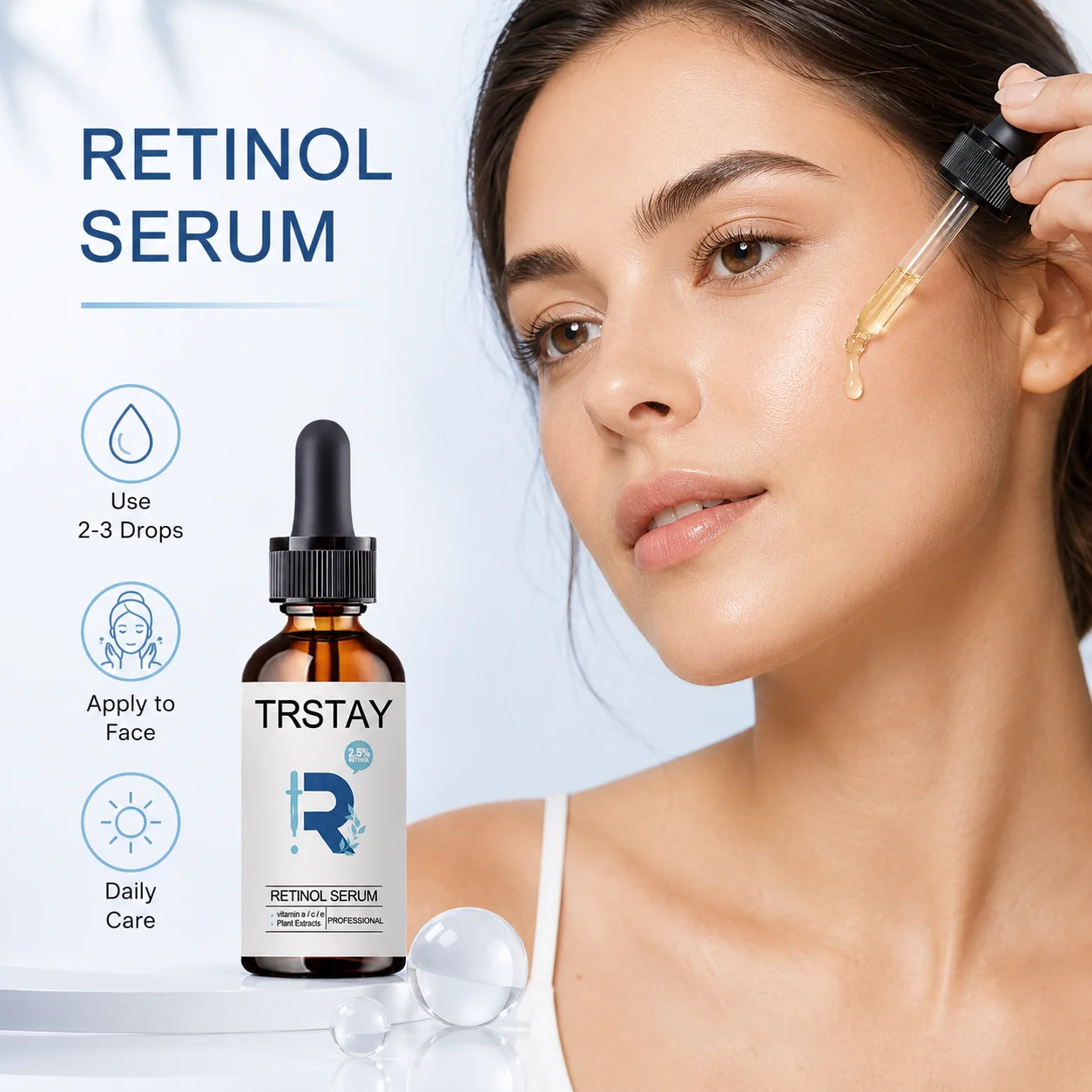 Light Watery Vitamin A Complex Essence Lightproof Bottle Keep Constant Hydrating Skin Texture