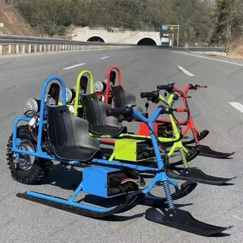 Children's Electric Ski, Snow Motorcycle, Ice and Snow Amusement Equipment