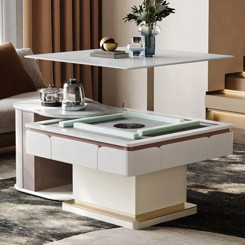 AAss NewLifting Coffee Table Mahjong Machine Dining Table Dual-purpose Automatic Bass Electric Mahjong Table