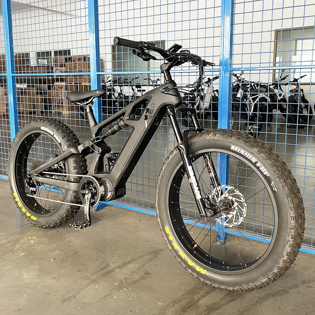 Electric Bicycle Full Suspension Electric Bike Bafang Ultra M620 1000W 48V Ebike With Fat Tire Snow Mountain Bike