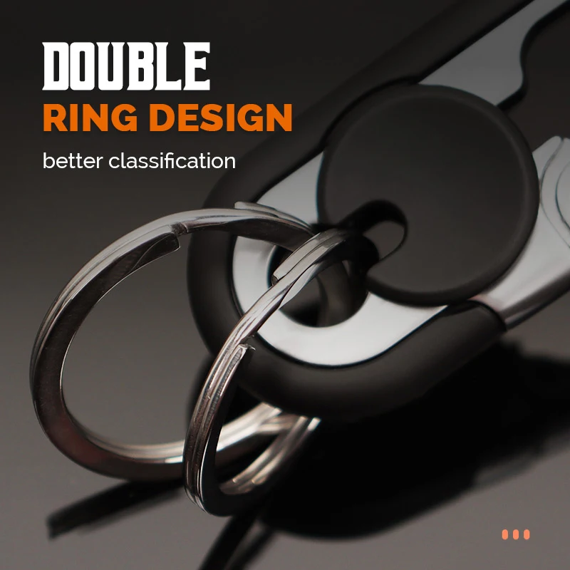 Men’s Car Key Chain Fashion Keychain Key Holder Metal Key Ring Car Styling Auto Car Accessories Mini Key Chain Men's Gift